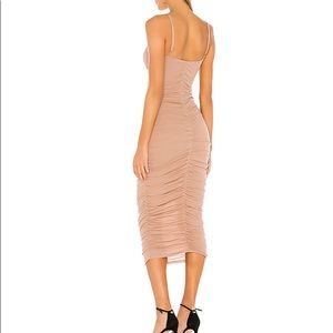 SAMPLE Lovers+Friends Kori Midi Dress Nude S/2-4